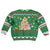 Corgi Dog Lights Corgi Bells Corgi All the Way Kid Ugly Christmas Sweater wirh Green Snowflake Pattern Design - Wonder Print Shop