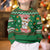 Corgi Dog Lights Corgi Bells Corgi All the Way Kid Ugly Christmas Sweater wirh Green Snowflake Pattern Design - Wonder Print Shop