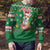 Corgi Dog Lights Corgi Bells Corgi All the Way Ugly Christmas Sweater wirh Green Snowflake Pattern Design - Wonder Print Shop