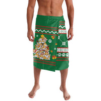 Corgi Dog Lights Corgi Bells Corgi All the Way Lavalava wirh Green Snowflake Pattern Design - Wonder Print Shop