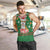 Corgi Dog Lights Corgi Bells Corgi All the Way Men Tank Top wirh Green Snowflake Pattern Design - Wonder Print Shop