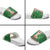 Corgi Dog Lights Corgi Bells Corgi All the Way Slide Sandals wirh Green Snowflake Pattern Design - Wonder Print Shop