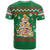 Corgi Dog Lights Corgi Bells Corgi All the Way T Shirt wirh Green Snowflake Pattern Design - Wonder Print Shop