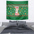 Corgi Dog Lights Corgi Bells Corgi All the Way Tapestry wirh Green Snowflake Pattern Design - Wonder Print Shop