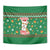 Corgi Dog Lights Corgi Bells Corgi All the Way Tapestry wirh Green Snowflake Pattern Design - Wonder Print Shop