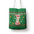 Corgi Dog Lights Corgi Bells Corgi All the Way Tote Bag wirh Green Snowflake Pattern Design - Wonder Print Shop