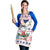 Cat I Do It For Donuts Christmas Apron Xmas Holiday Patterns - Wonder Print Shop