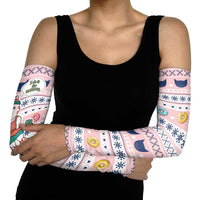 Cat I Do It For Donuts Christmas Arm Sleeves Xmas Holiday Patterns - Wonder Print Shop
