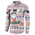 Cat I Do It For Donuts Christmas Button Sweatshirt Xmas Holiday Patterns - Wonder Print Shop