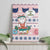 Cat I Do It For Donuts Christmas Canvas Wall Art Xmas Holiday Patterns - Wonder Print Shop