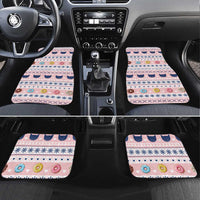 Cat I Do It For Donuts Christmas Car Mats Xmas Holiday Patterns - Wonder Print Shop