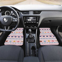 Cat I Do It For Donuts Christmas Car Mats Xmas Holiday Patterns - Wonder Print Shop