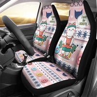 Cat I Do It For Donuts Christmas Car Seat Cover Xmas Holiday Patterns - Wonder Print Shop