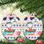 Cat I Do It For Donuts Christmas Ceramic Ornament Xmas Holiday Patterns - Wonder Print Shop