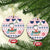 Cat I Do It For Donuts Christmas Ceramic Ornament Xmas Holiday Patterns - Wonder Print Shop