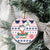 Cat I Do It For Donuts Christmas Ceramic Ornament Xmas Holiday Patterns - Wonder Print Shop