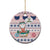 Cat I Do It For Donuts Christmas Ceramic Ornament Xmas Holiday Patterns - Wonder Print Shop