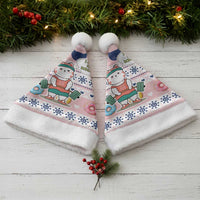 Cat I Do It For Donuts Christmas Santa Hat Xmas Holiday Patterns - Wonder Print Shop