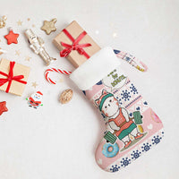 Cat I Do It For Donuts Christmas Stocking Xmas Holiday Patterns - Wonder Print Shop