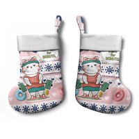 Cat I Do It For Donuts Christmas Stocking Xmas Holiday Patterns - Wonder Print Shop