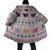 Cat I Do It For Donuts Christmas Cloak Xmas Holiday Patterns - Wonder Print Shop
