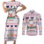 Cat I Do It For Donuts Christmas Couples Matching Short Sleeve Bodycon Dress and Long Sleeve Button Shirt Xmas Holiday Patterns - Wonder Print Shop