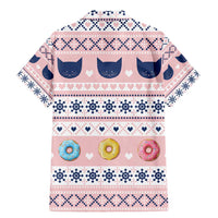 Cat I Do It For Donuts Christmas Family Matching Mermaid Dress and Hawaiian Shirt Xmas Holiday Patterns - Wonder Print Shop