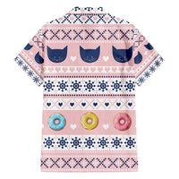 Cat I Do It For Donuts Christmas Hawaiian Shirt Xmas Holiday Patterns - Wonder Print Shop