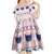 Cat I Do It For Donuts Christmas Kid Short Sleeve Dress Xmas Holiday Patterns - Wonder Print Shop