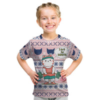 Cat I Do It For Donuts Christmas Kid T Shirt Xmas Holiday Patterns - Wonder Print Shop
