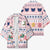 Cat I Do It For Donuts Christmas Kimono Xmas Holiday Patterns - Wonder Print Shop