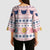 Cat I Do It For Donuts Christmas Kimono Sleeve Blouse Xmas Holiday Patterns - Wonder Print Shop