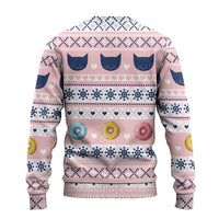 Cat I Do It For Donuts Christmas Ugly Christmas Sweater Xmas Holiday Patterns - Wonder Print Shop