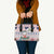 Cat I Do It For Donuts Christmas Leather Bag Xmas Holiday Patterns - Wonder Print Shop