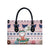 Cat I Do It For Donuts Christmas Leather Bag Xmas Holiday Patterns - Wonder Print Shop