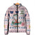 Cat I Do It For Donuts Christmas Padded Jacket Xmas Holiday Patterns - Wonder Print Shop
