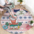 Cat I Do It For Donuts Christmas Round Carpet Xmas Holiday Patterns - Wonder Print Shop
