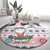 Cat I Do It For Donuts Christmas Round Carpet Xmas Holiday Patterns - Wonder Print Shop