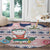Cat I Do It For Donuts Christmas Round Carpet Xmas Holiday Patterns - Wonder Print Shop