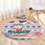 Cat I Do It For Donuts Christmas Round Carpet Xmas Holiday Patterns - Wonder Print Shop