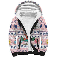 Cat I Do It For Donuts Christmas Sherpa Hoodie Xmas Holiday Patterns - Wonder Print Shop