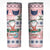 Cat I Do It For Donuts Christmas Skinny Tumbler Xmas Holiday Patterns - Wonder Print Shop