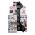 Cat I Do It For Donuts Christmas Sleeveless Puffer Jacket Xmas Holiday Patterns - Wonder Print Shop