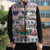 Cat I Do It For Donuts Christmas Sleeveless Puffer Jacket Xmas Holiday Patterns - Wonder Print Shop