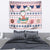 Cat I Do It For Donuts Christmas Tapestry Xmas Holiday Patterns - Wonder Print Shop