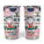 Cat I Do It For Donuts Christmas Tumbler Cup Xmas Holiday Patterns - Wonder Print Shop