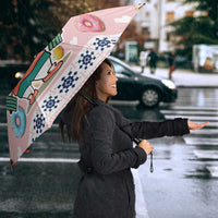 Cat I Do It For Donuts Christmas Umbrella Xmas Holiday Patterns - Wonder Print Shop
