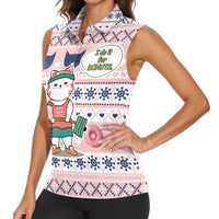 Cat I Do It For Donuts Christmas Women Sleeveless Polo Shirt Xmas Holiday Patterns - Wonder Print Shop