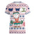 Cat I Do It For Donuts Christmas Women V-Neck T-Shirt Xmas Holiday Patterns - Wonder Print Shop