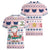 Cat I Do It For Donuts Christmas Women V-Neck T-Shirt Xmas Holiday Patterns - Wonder Print Shop